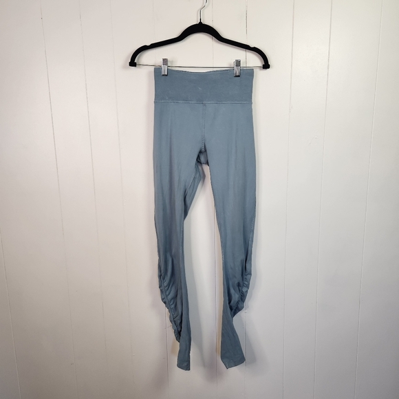 Lululemon Inner Glow Tight 28" Washed Chambray Blue Leggings Cotton Size 4 Yoga - Picture 5 of 13